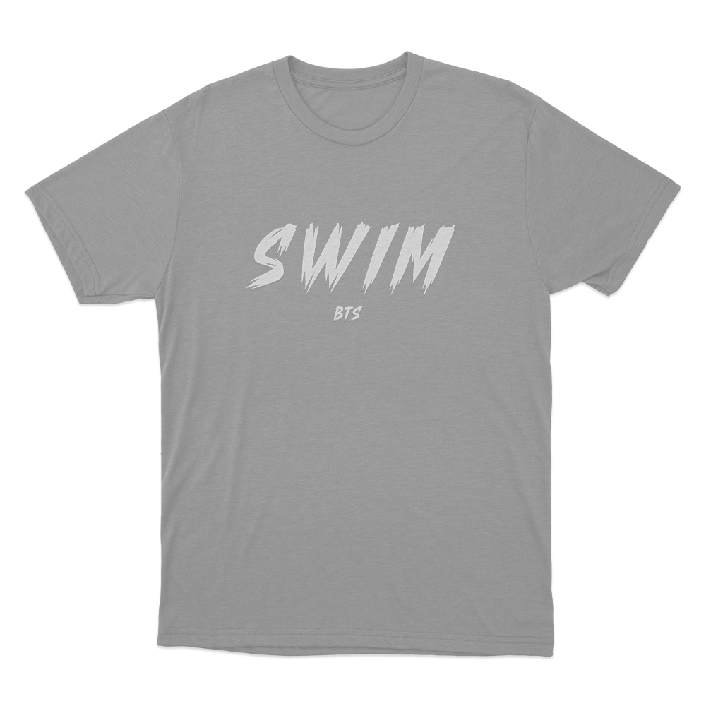 Keep Swimming Logo Unisex T Shirt Grey Keep Swimming Logo Unisex T Shirt Grey