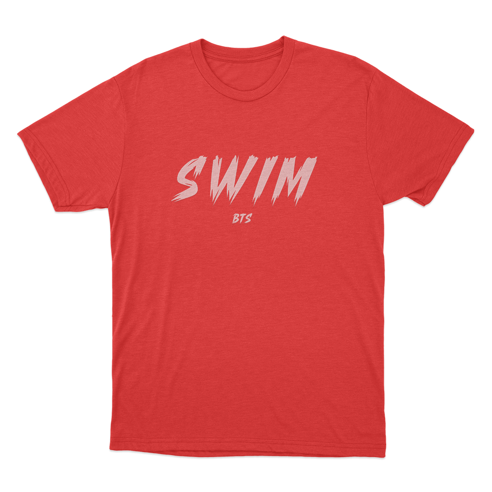 Keep Swimming Logo Unisex T Shirt Red Keep Swimming Logo Unisex T Shirt Red