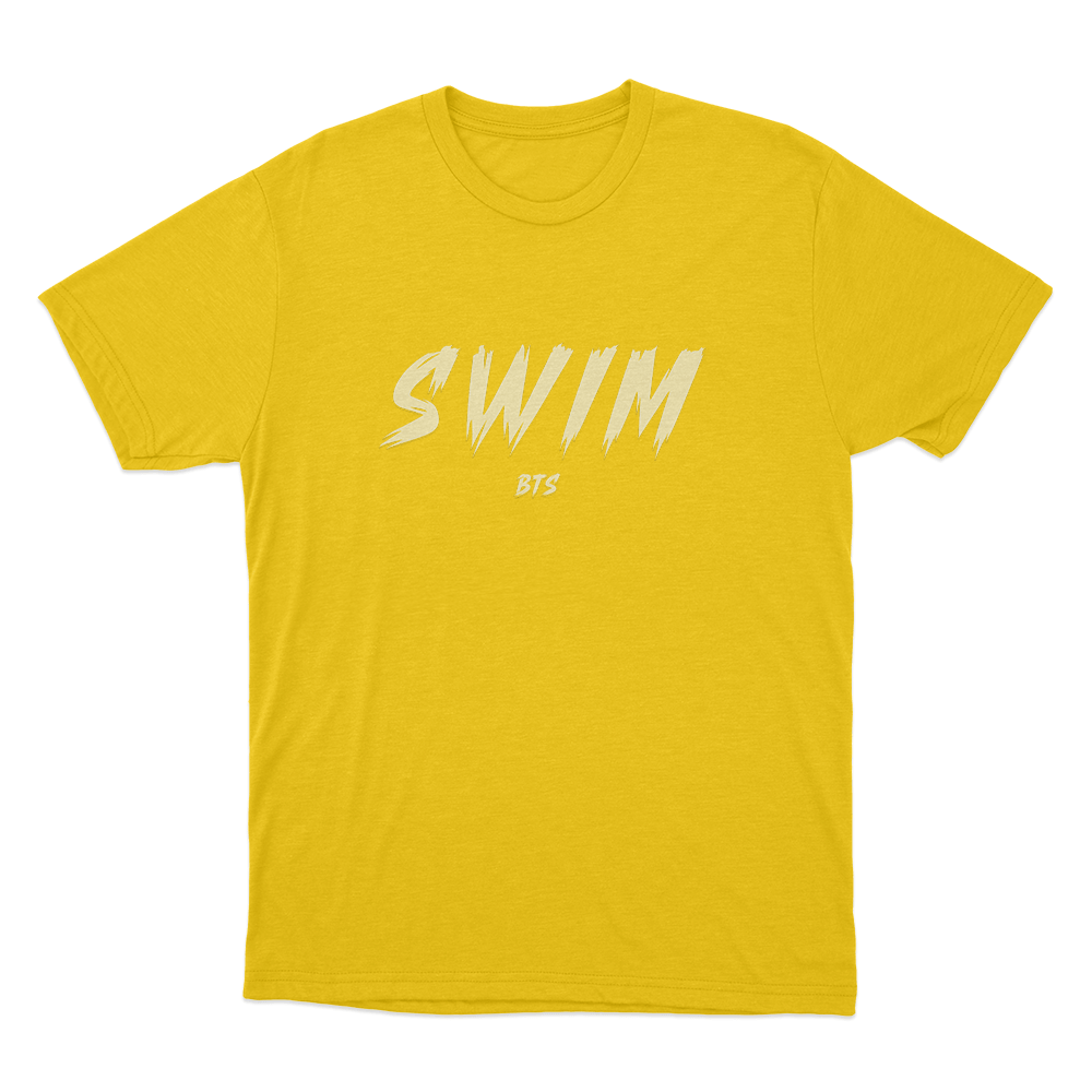 Keep Swimming Logo Unisex T Shirt Yellow Keep Swimming Logo Unisex T Shirt Yellow